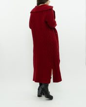 Load image into Gallery viewer, Vintage x TRISTAN &amp; ISEUT Red Knit Wool-Blend Long Cardigan (XS, S)