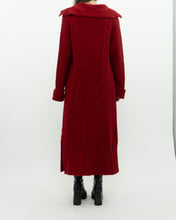 Load image into Gallery viewer, Vintage x TRISTAN &amp; ISEUT Red Knit Wool-Blend Long Cardigan (XS, S)