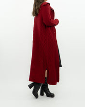 Load image into Gallery viewer, Vintage x TRISTAN &amp; ISEUT Red Knit Wool-Blend Long Cardigan (XS, S)