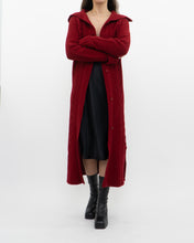 Load image into Gallery viewer, Vintage x TRISTAN &amp; ISEUT Red Knit Wool-Blend Long Cardigan (XS, S)