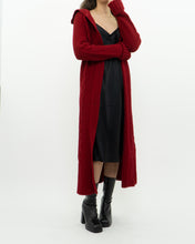 Load image into Gallery viewer, Vintage x TRISTAN &amp; ISEUT Red Knit Wool-Blend Long Cardigan (XS, S)