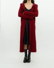 Load image into Gallery viewer, Vintage x TRISTAN &amp; ISEUT Red Knit Wool-Blend Long Cardigan (XS, S)