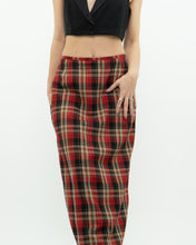 Load image into Gallery viewer, Vintage x Made in Canada x Red Plaid Midi Skirt (XS, S)