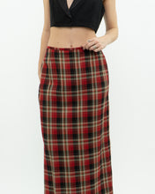 Load image into Gallery viewer, Vintage x Made in Canada x Red Plaid Midi Skirt (XS, S)