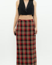 Load image into Gallery viewer, Vintage x Made in Canada x Red Plaid Midi Skirt (XS, S)