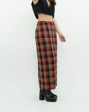 Load image into Gallery viewer, Vintage x Made in Canada x Red Plaid Midi Skirt (XS, S)