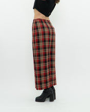 Load image into Gallery viewer, Vintage x Made in Canada x Red Plaid Midi Skirt (XS, S)