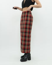 Load image into Gallery viewer, Vintage x Made in Canada x Red Plaid Midi Skirt (XS, S)