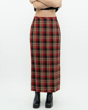 Load image into Gallery viewer, Vintage x Made in Canada x Red Plaid Midi Skirt (XS, S)