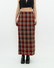 Load image into Gallery viewer, Vintage x Made in Canada x Red Plaid Midi Skirt (XS, S)