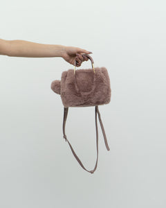 ISAAC MAZRAHI x Pink Fuzzy Purse