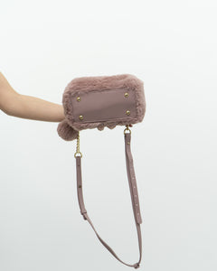 ISAAC MAZRAHI x Pink Fuzzy Purse