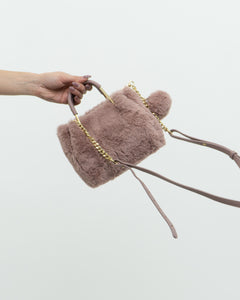 ISAAC MAZRAHI x Pink Fuzzy Purse