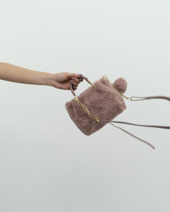 ISAAC MAZRAHI x Pink Fuzzy Purse