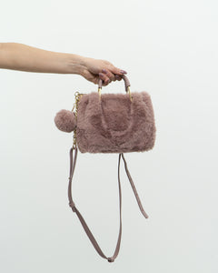 ISAAC MAZRAHI x Pink Fuzzy Purse