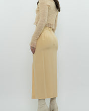 Load image into Gallery viewer, Vintage x Yellow Silk Midi Skirt (XS, S)