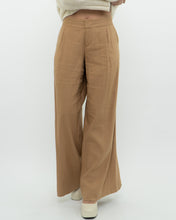 Load image into Gallery viewer, ALICE + OLIVIA x Camel Linen Wide Leg Pant (M)