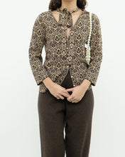 Load image into Gallery viewer, Modern x Brown, Beige Patterned Pearl Beaded Top (S-L)