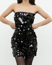 Load image into Gallery viewer, 12TH TRIBE x Black Strapless Sequin Dress (S, M)