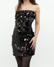 Load image into Gallery viewer, 12TH TRIBE x Black Strapless Sequin Dress (S, M)