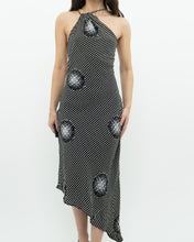 Load image into Gallery viewer, Vintage x Made in USA x ABS EVENING by Allen Schwartz Silk Asymmetric Dress (S, M)