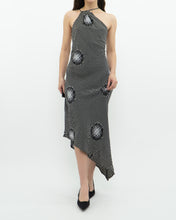 Load image into Gallery viewer, Vintage x Made in USA x ABS EVENING by Allen Schwartz Silk Asymmetric Dress (S, M)