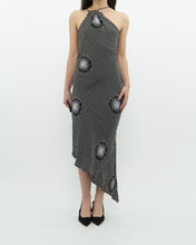 Load image into Gallery viewer, Vintage x Made in USA x ABS EVENING by Allen Schwartz Silk Asymmetric Dress (S, M)