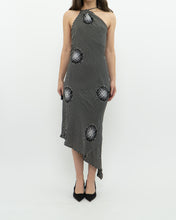 Load image into Gallery viewer, Vintage x Made in USA x ABS EVENING by Allen Schwartz Silk Asymmetric Dress (S, M)