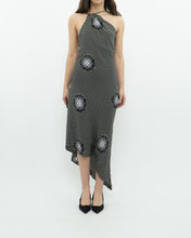 Load image into Gallery viewer, Vintage x Made in USA x ABS EVENING by Allen Schwartz Silk Asymmetric Dress (S, M)