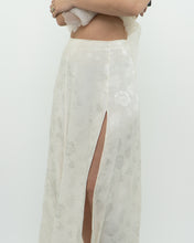 Load image into Gallery viewer, WILFRED x Cream Floral Satin Midi Skirt (S, M)