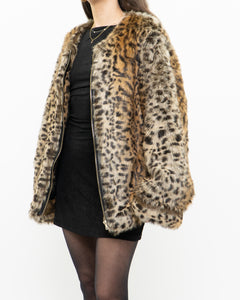 Vintage x REGAL FURS Faux Fur Cheetah Jacket (S-XL)