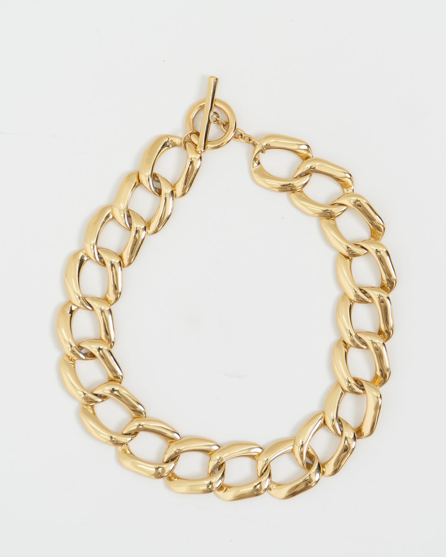 Vintage x Chunky Gold Tone Chain Choker