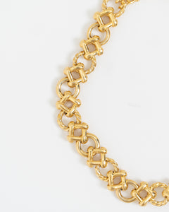 Vintage x Chunky Gold Bracelet, Necklace Set