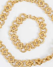 Load image into Gallery viewer, Vintage x Chunky Gold Bracelet, Necklace Set