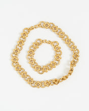 Load image into Gallery viewer, Vintage x Chunky Gold Bracelet, Necklace Set