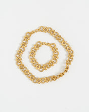 Load image into Gallery viewer, Vintage x Chunky Gold Bracelet, Necklace Set