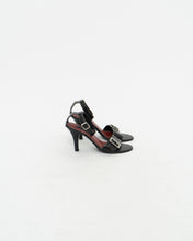 Load image into Gallery viewer, Vintage x Made in Brazil x JESSICA Black Leather Heels (7.5, 8)