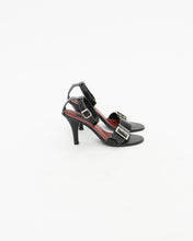 Load image into Gallery viewer, Vintage x Made in Brazil x JESSICA Black Leather Heels (7.5, 8)