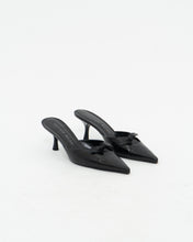 Load image into Gallery viewer, Vintage x Made in Italy x ANTONIO MELANI Black Leather Mules (8, 8.5)