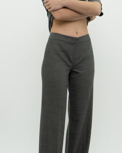 Vintage x Grey Wool Mid-Rise Dress Pant (S)