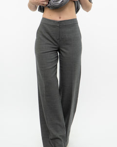 Vintage x Grey Wool Mid-Rise Dress Pant (S)