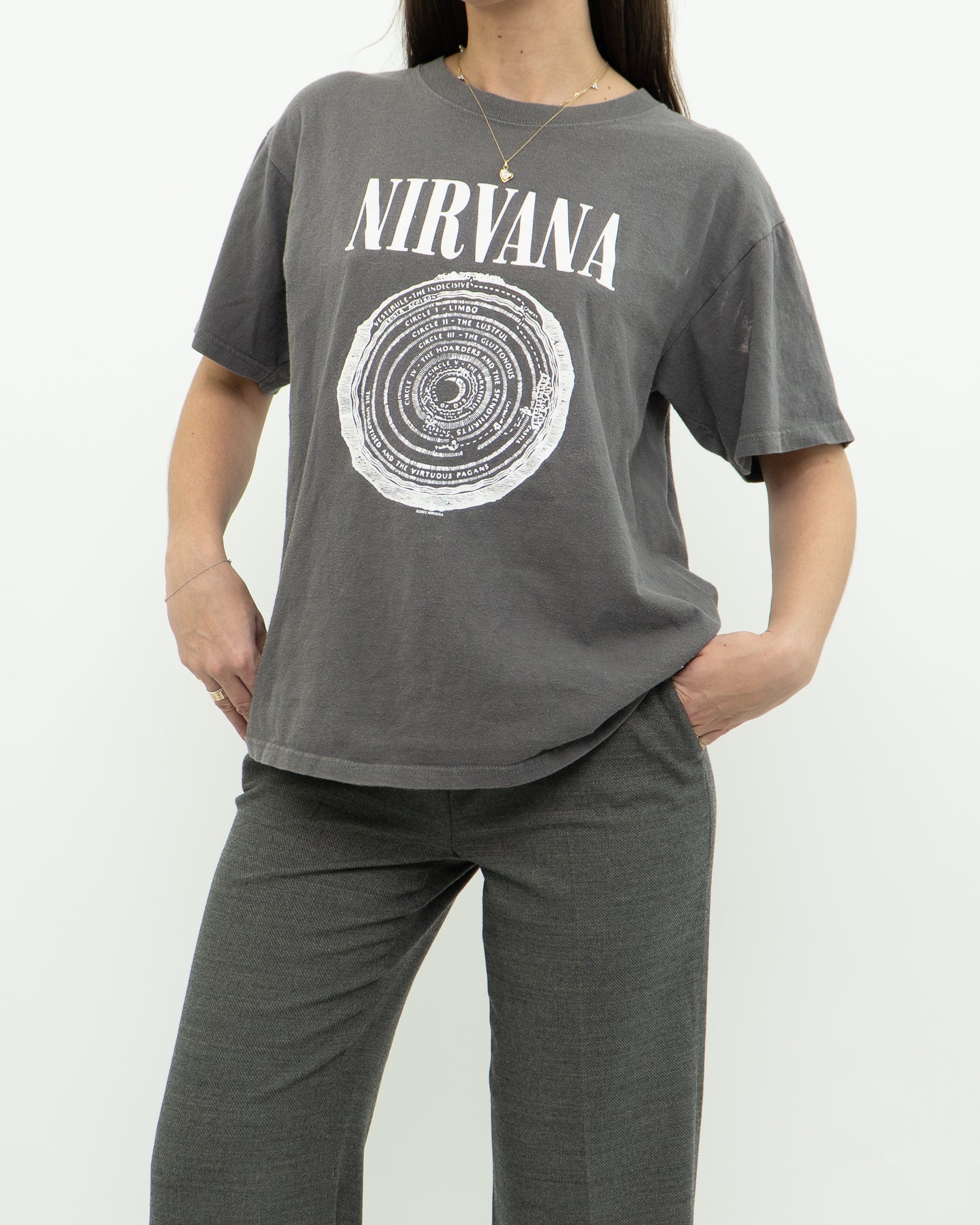 Nirvana x 2003 Anvil Grey Tee (XS-M)