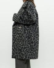 Load image into Gallery viewer, MICHAEL KORS x Grey Leopard Fuzzy Wool-Blend Jacket (XS-M)