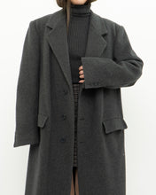 Load image into Gallery viewer, Vintage x BOULEVARD CLUB Dark Grey Wool Dress Coat (XS-L)