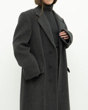 Load image into Gallery viewer, Vintage x BOULEVARD CLUB Dark Grey Wool Dress Coat (XS-L)