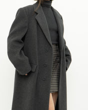 Load image into Gallery viewer, Vintage x BOULEVARD CLUB Dark Grey Wool Dress Coat (XS-L)