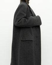 Load image into Gallery viewer, Vintage x BOULEVARD CLUB Dark Grey Wool Dress Coat (XS-L)