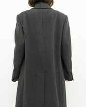 Load image into Gallery viewer, Vintage x BOULEVARD CLUB Dark Grey Wool Dress Coat (XS-L)