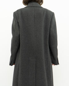 Vintage x BOULEVARD CLUB Dark Grey Wool Dress Coat (XS-L)