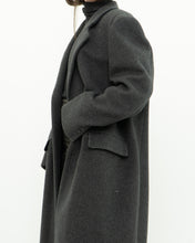 Load image into Gallery viewer, Vintage x BOULEVARD CLUB Dark Grey Wool Dress Coat (XS-L)